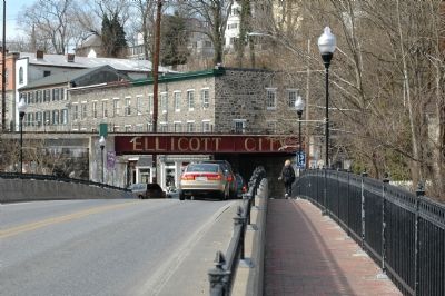 View of the Patapsco River Bridge Approaching Ellicott City image. Click for full size.