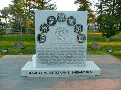 sequoia veterans memorial dee eva circa 2007 marker