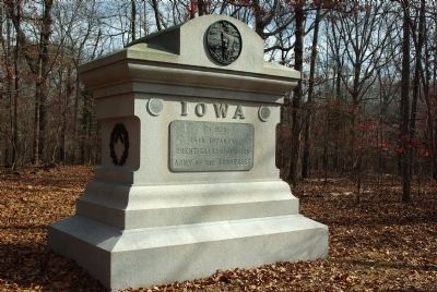 15th Iowa Infantry Marker Photo, Click for full size