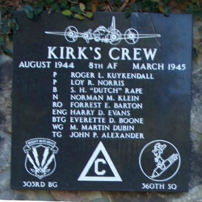 303rd Bomb Group 360th Bomb Squadron - Kirk's Crew image, Click for more information