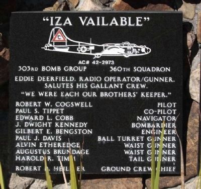 303rd Bomb Group 360th Bomb Squadron - "Iza Vailable" image, Click for more information