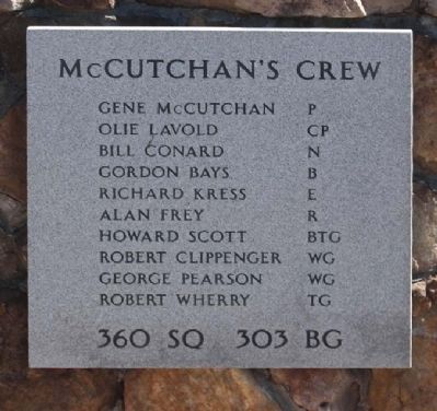303rd Bomb Group 360th Bomb Squadron - McCutchan's Crew image, Click for more information
