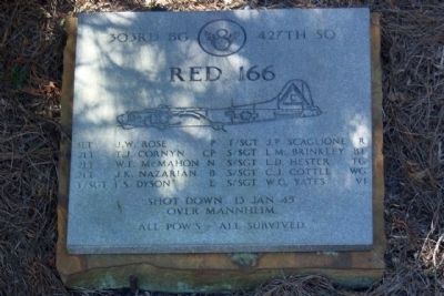 303rd Bomb Group 427th Bomb Squadron - "Red 166" image, Click for more information