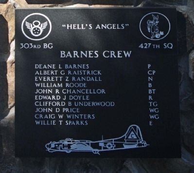 303rd Bomb Group 427th Bomb Squadron - "Hell's Angels" image, Click for more information