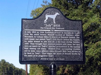 "July" 1858 Marker image. Click for full size.