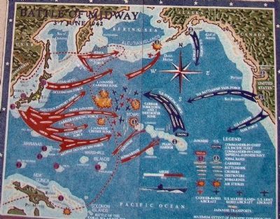 Battle of Midway<br>3–7 June 1942 image. Click for full size.