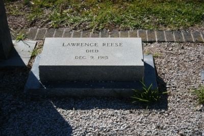 Lawrence Reese Headstone in Darlington Memorial Cemetery image. Click for full size.