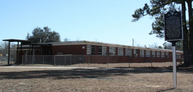 The Former Levister Elementary School and Marker image. Click for full size.