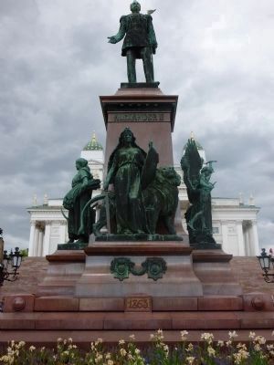 Monument to Emperor Alexander II,Tsar of Russia from 2 March 1855 until his assassination in 1881. image, Touch for more information