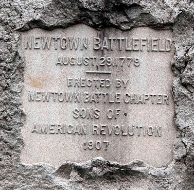 Newtown Battlefield Marker image, Touch for more information