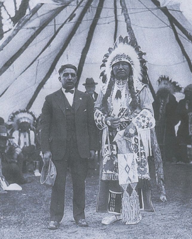 Tendoy, Chief of the Lemhi Shoshone. on right image. Click for full size.
