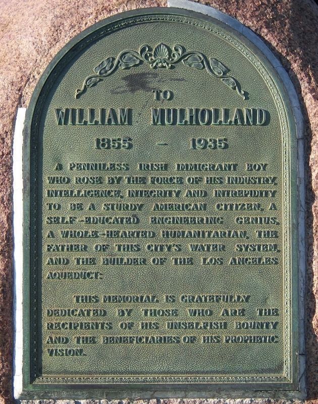 William Mulholland Marker image. Click for full size.