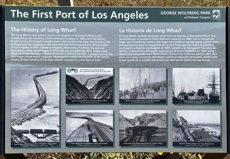 First Port of Los Angeles Marker image. Click for full size.