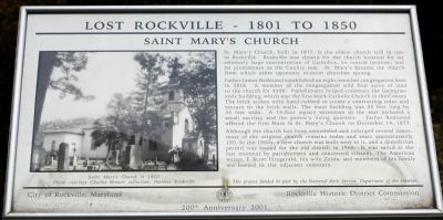Saint Mary's Church Marker image. Click for full size.