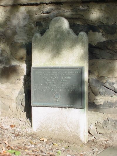 Col. Jacob Stroud Marker. Click for full size. Col. Jacob Stroud Marker image. Click for full size.