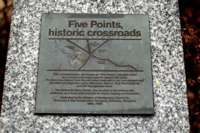 Five Points, Historic Crossroads Marker image. Click for full size.