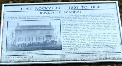 Rockville Academy Marker image. Click for full size.