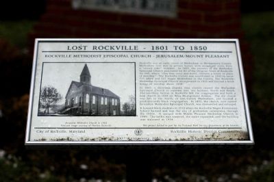 Rockville Methodist Episcopal Church Marker. Click for full size. Rockville Methodist Episcopal Church Marker image. Click for full size.