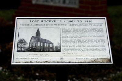 Rockville Methodist Episcopal Church Marker image. Click for full size.