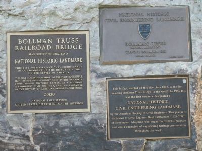 Other Bollman Iron Truss Bridge Markers. Click for full size. Other Bollman Iron Truss Bridge Markers image. Click for full size.