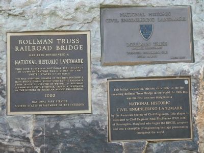 Other Bollman Iron Truss Bridge Markers image. Click for full size.