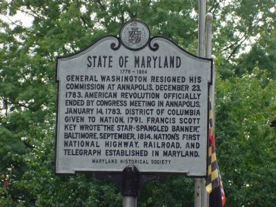 State Of Maryland Marker. Click for full size. State Of Maryland Marker image. Click for full size.