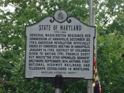State Of Maryland Marker image. Click for full size.