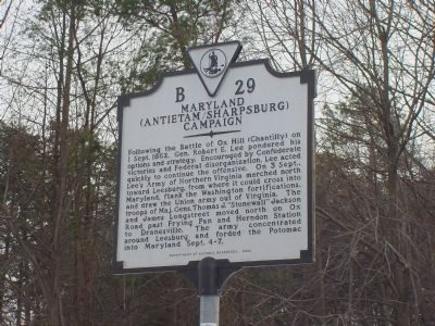 Maryland Campaign Marker image, Touch for more information