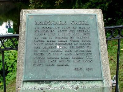 McMichaels Creek Marker. Click for full size. McMichaels Creek Marker image. Click for full size.