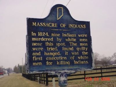 Massacre of Indians Marker image. Click for full size.