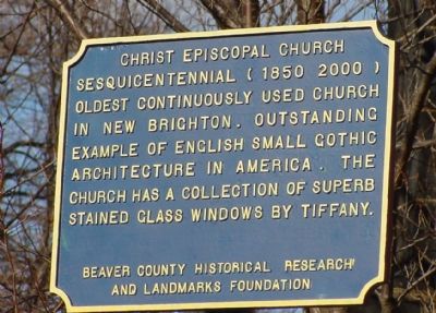 Christ Episcopal Church Marker. Click for full size. Christ Episcopal Church Marker image. Click for full size.