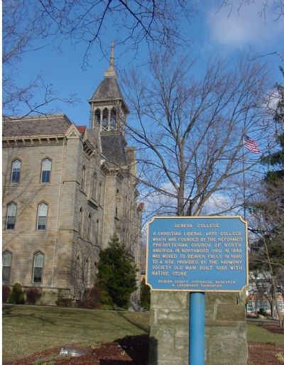 Old Main and the Marker image. Click for full size.
