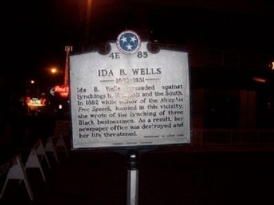 Ida B. Wells Marker image. Click for full size.