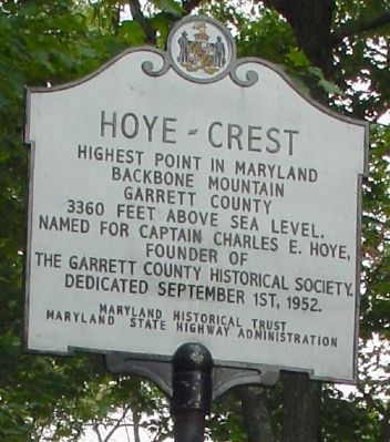 Hoye-Crest Marker image. Click for full size.