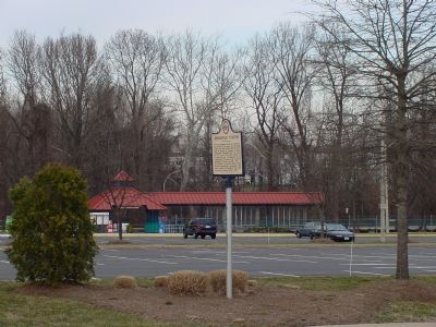 Marker and VRE's Backlick Road Station image. Click for full size.