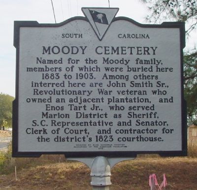 Moody Cemetery Marker image. Click for full size.