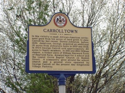Carrolltown Marker. Click for full size. Carrolltown Marker image. Click for full size.