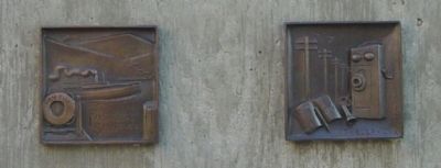 Bronze Reliefs on Pedestal, Right Side image. Click for full size.