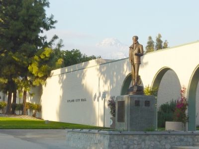 George Chaffey Jr. Statue in Front of City Hall image. Click for full size.