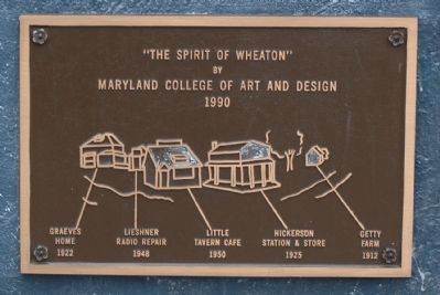 The Spirit of Wheaton Brass Tablet No. 1 image. Click for full size.