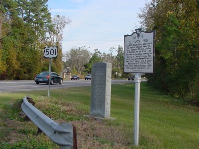 Holliday Highway and Galivants Ferry Markers image. Click for full size.