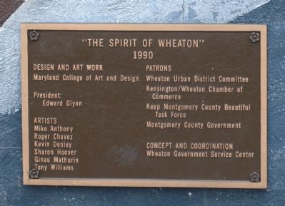 The Spirit of Wheaton Brass Tablet No. 2 image. Click for full size.