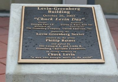 Levin-Greenberg Building Marker image. Click for full size.