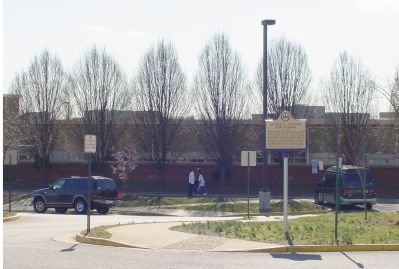 Luther P. Jackson High School and Marker image. Click for full size.