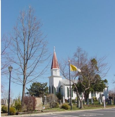 St. Mary's Catholic Church and Marker image. Click for full size.