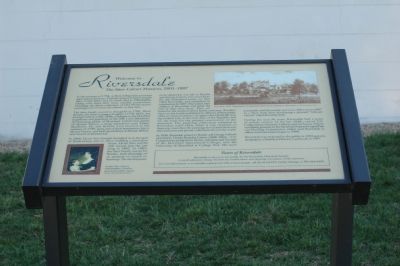 Welcome to Riversdale Marker image. Click for full size.