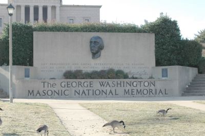 The George Washington Masonic National Memorial Marker image. Click for full size.
