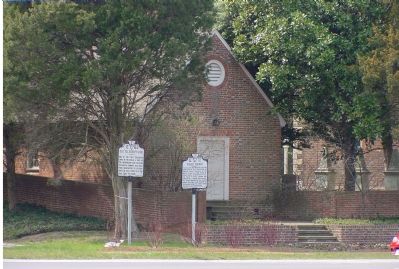 Old Telegraph Line and Pohick Church Markers. Click for full size. Old Telegraph Line and Pohick Church Markers image. Click for full size.