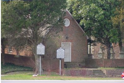 Old Telegraph Line and Pohick Church Markers image. Click for full size.