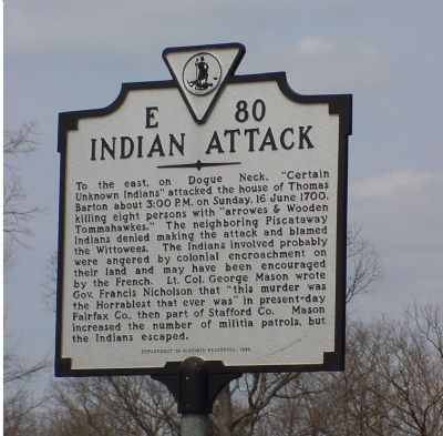 Indian Attack Marker image. Click for full size.